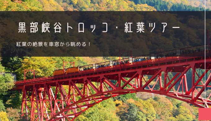 黒部峡谷トロッコ電車 紅葉 おすすめツアー特集 22年宿泊 日帰りバスツアー